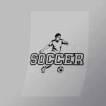 DCSC0022 Soccer Player Direct To Film Transfer Mock Up