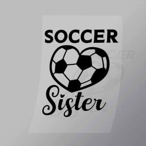 DCSC0058 Soccer Sister Ball Heart Direct To Film Transfer Mock Up
