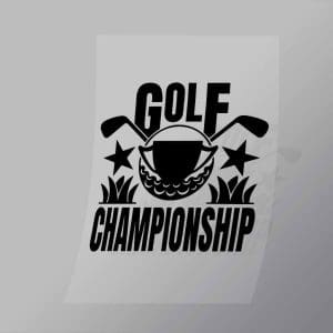 DCSG0052 Golf Championship Direct To Film Transfer Mock Up