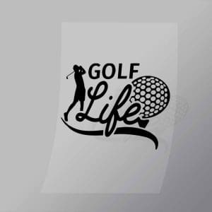 DCSG0056 Golf Life Direct To Film Transfer Mock Up