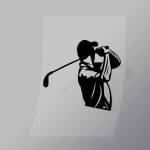 DCSG0067 Golf Swing Silhouette Direct To Film Transfer Mock Up