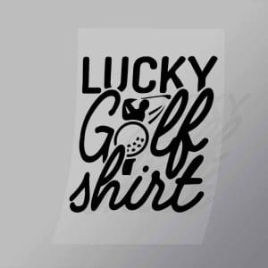 DCSG0071 Lucky Golf Shirt Direct To Film Transfer Mock Up