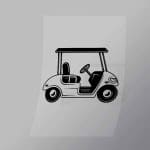 DCSG0076 Golf Cart Line Art 2 Direct To Film Transfer Mock Up