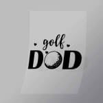 DCSG0082 Golf Dad Black Direct To Film Transfer Mock Up