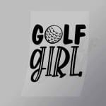 DCSG0122 Golf Girl Direct To Film Transfer Mock Up