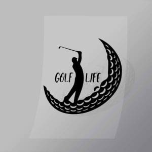 DCSG0123 Golf Life Direct To Film Transfer Mock Up