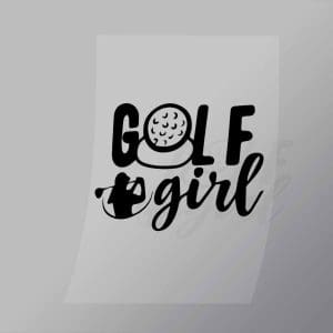 DCSG0126 Golf Girl Direct To Film Transfer Mock Up