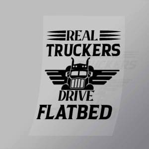 DCTR0005 Real Truckerss Drive Flatbed Direct To Film Transfer Mock Up