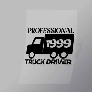 DCTR0036 Professional Truck Driver Direct To Film Transfer Mock Up