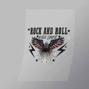 DCWC0032 Rock And Roll Wild Spirit Direct To Film Transfer Mock Up